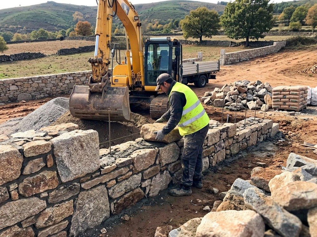 Foto 1 Construcción de muros de contención para fincas y parcelas en Ourense