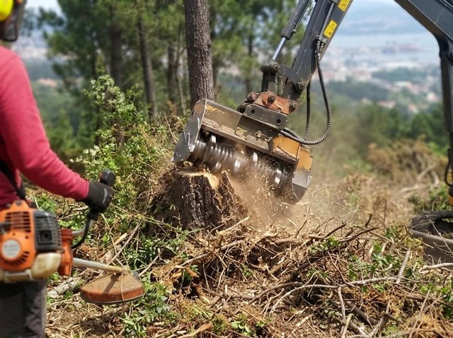 Desbroce y limpieza de parcelas privadas y públicas en Vigo - Imagen 1