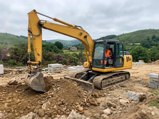 Excavación y movimiento de tierras para obra civil en Ourense