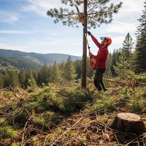 Limpieza y poda de montes para prevención de incendios en Verín - Imagen 1